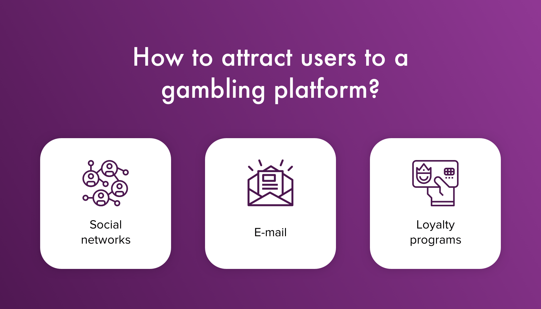 How to attract users to an online casino