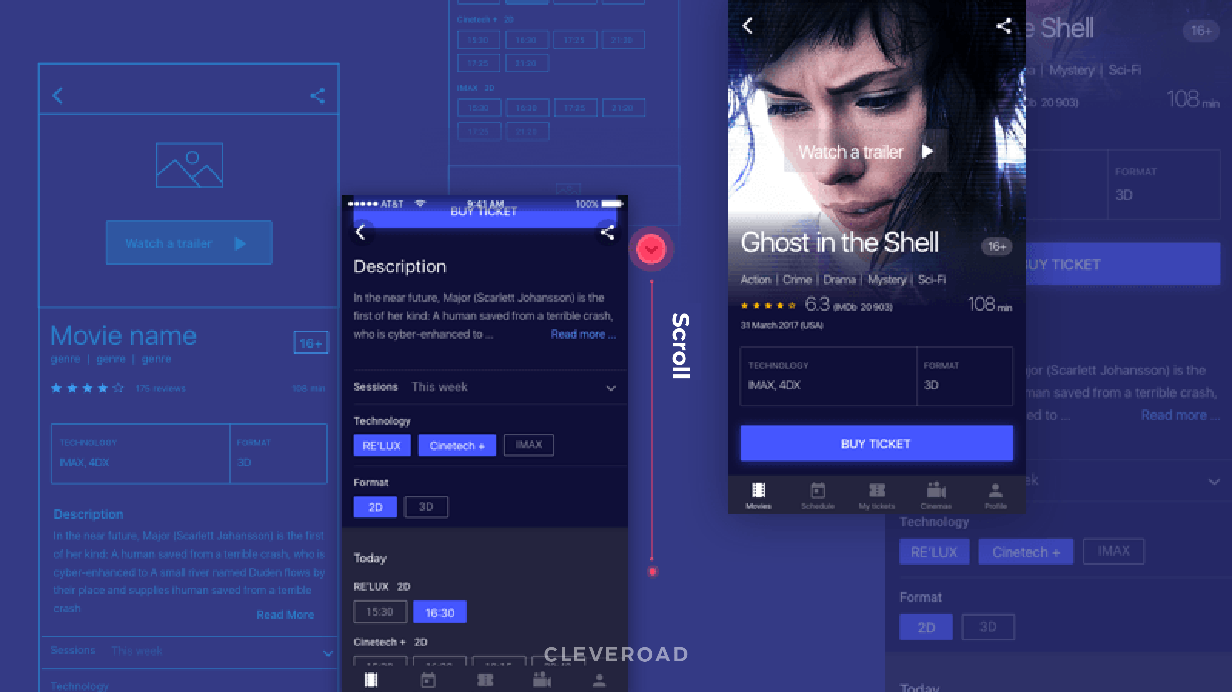 Mobile app UI design