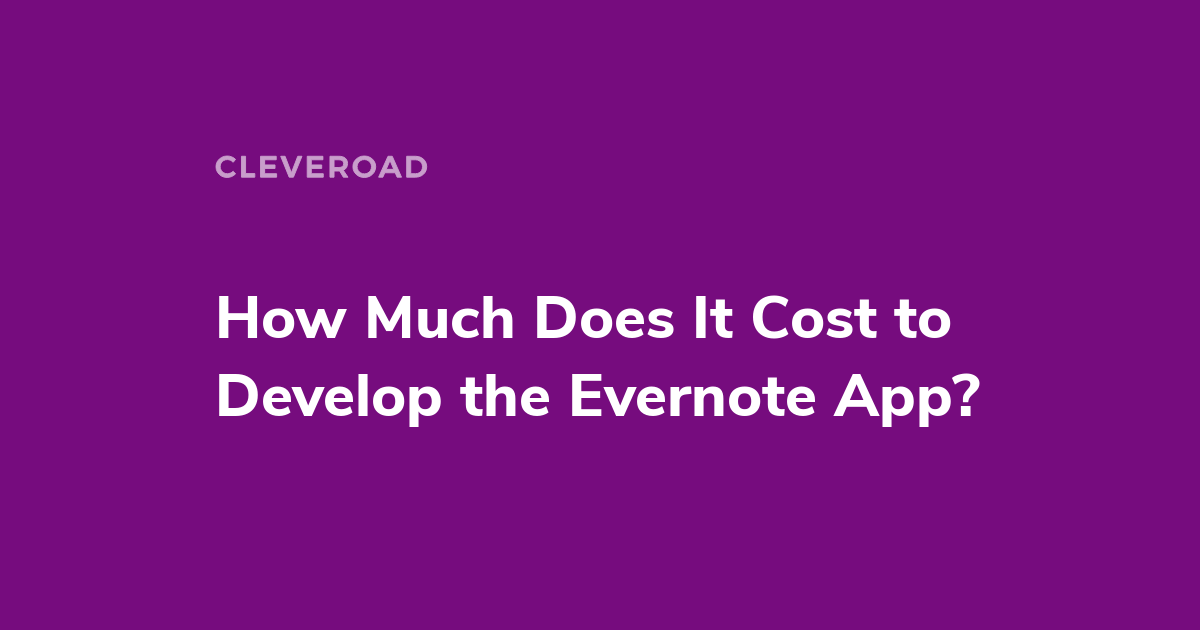 what is the cost of evernote