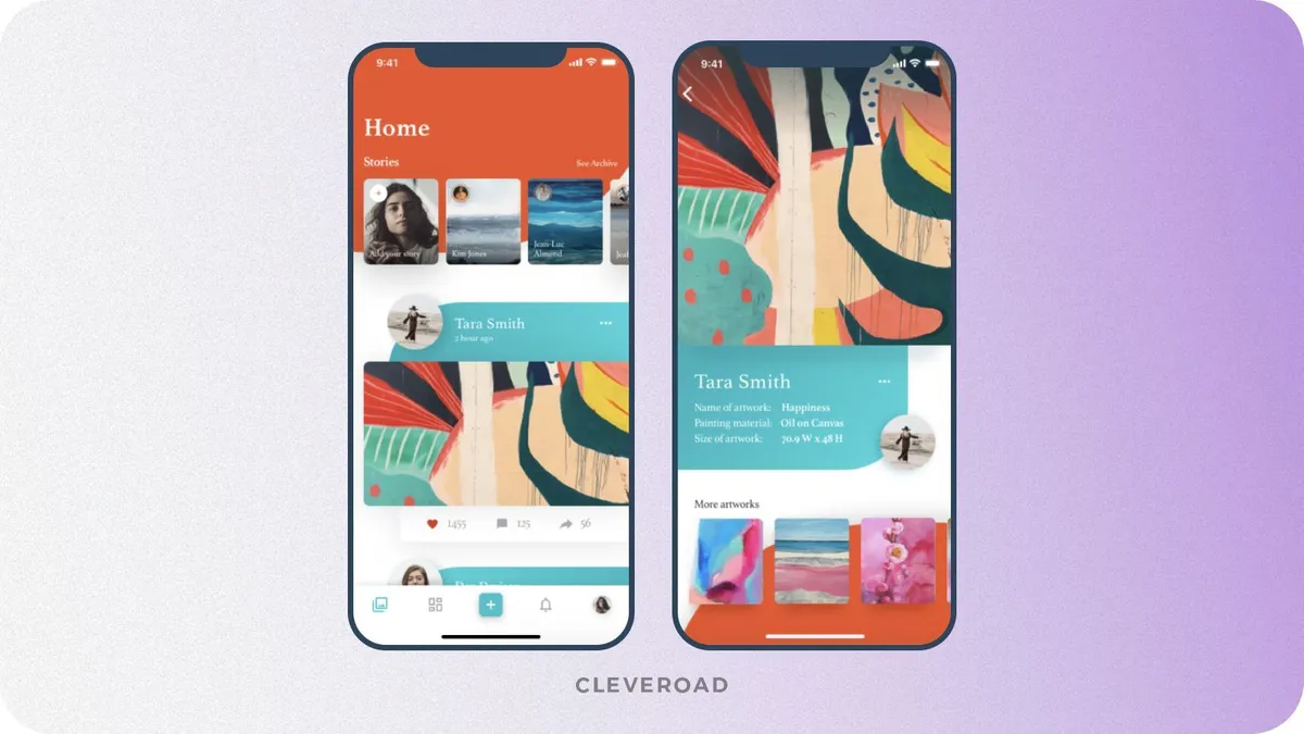 Social media platform from Cleveroad