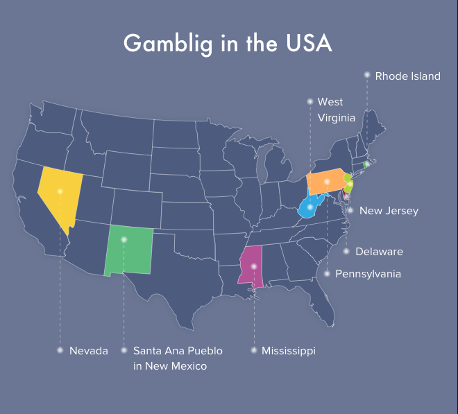 in what states is online gambling legal