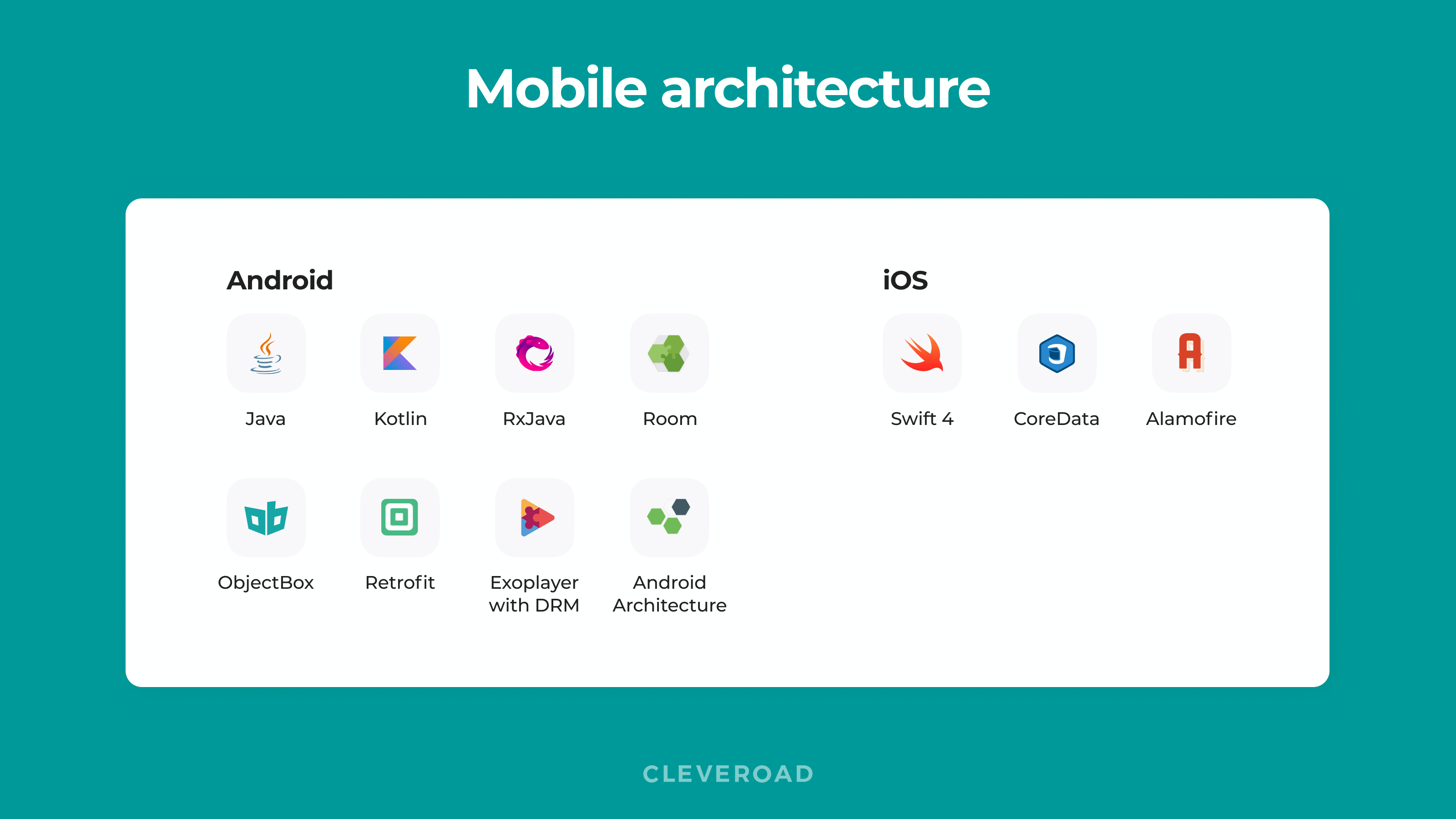 Blockbuster tech stack mobile