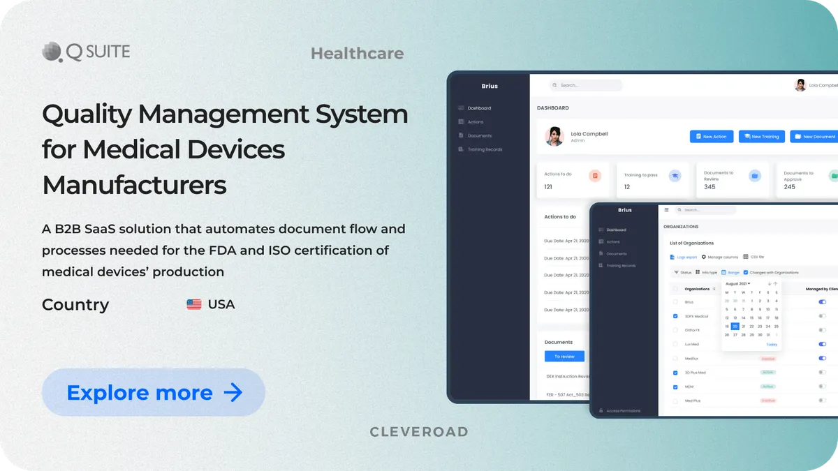 CMS system by Cleveroad