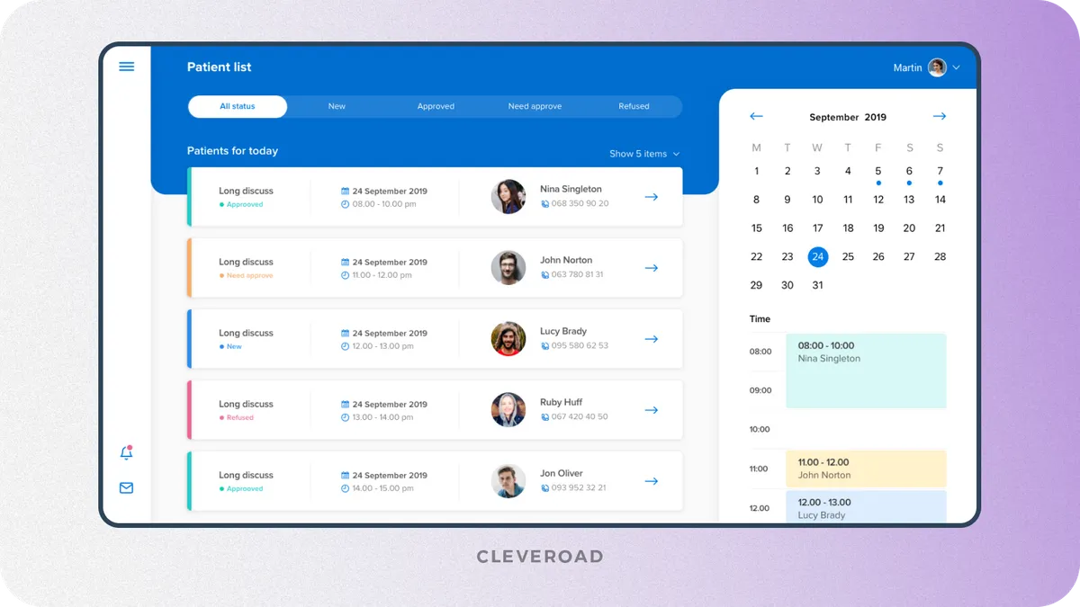 CRM for doctors from Cleveroad