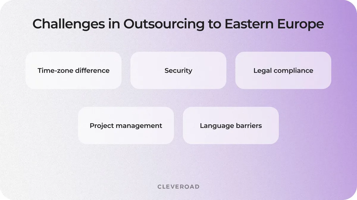 Eastern Europe outsourcing: possible challenges