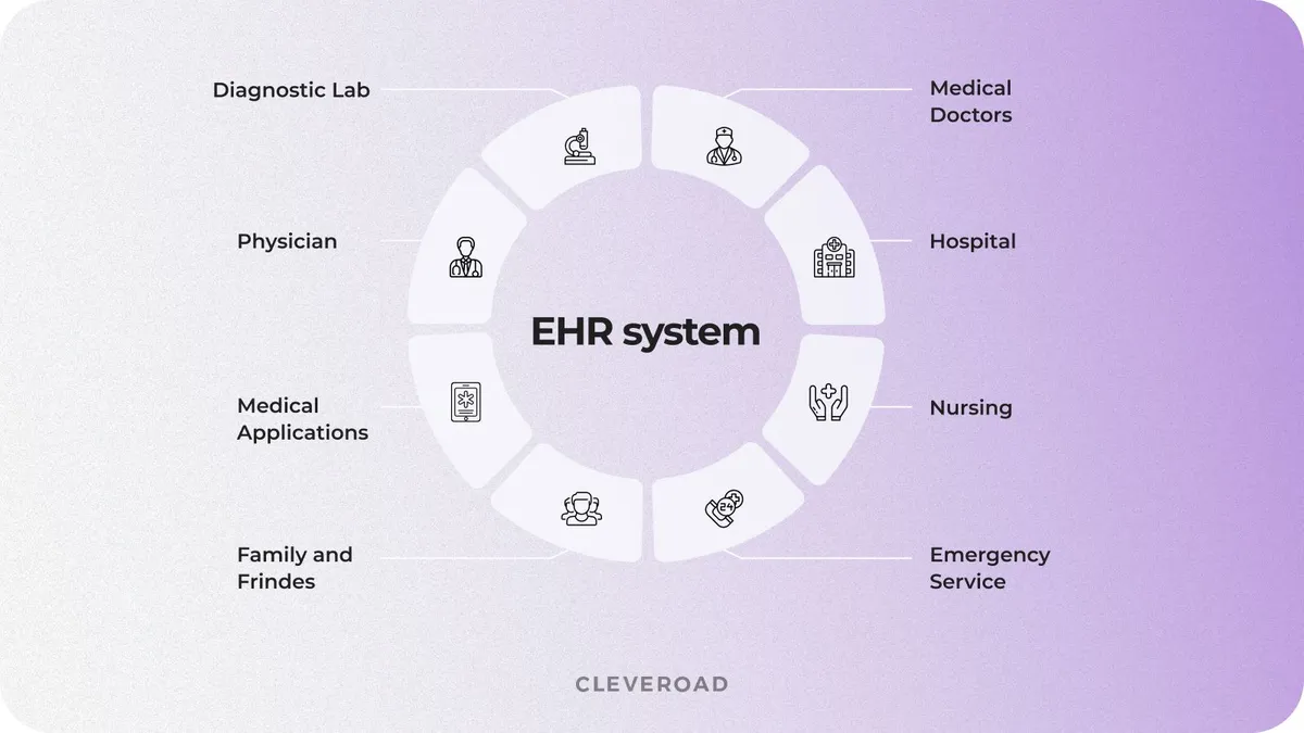EHR system development structure