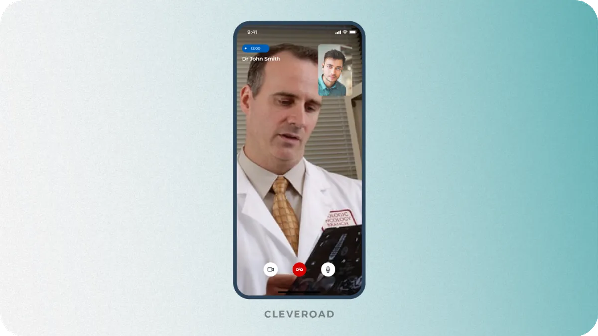 In-app video call feature