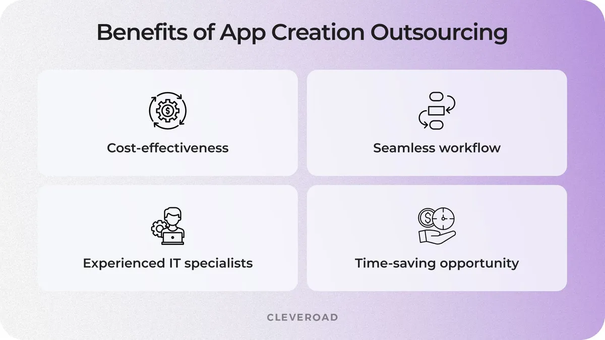 Major advantages to outsource app development