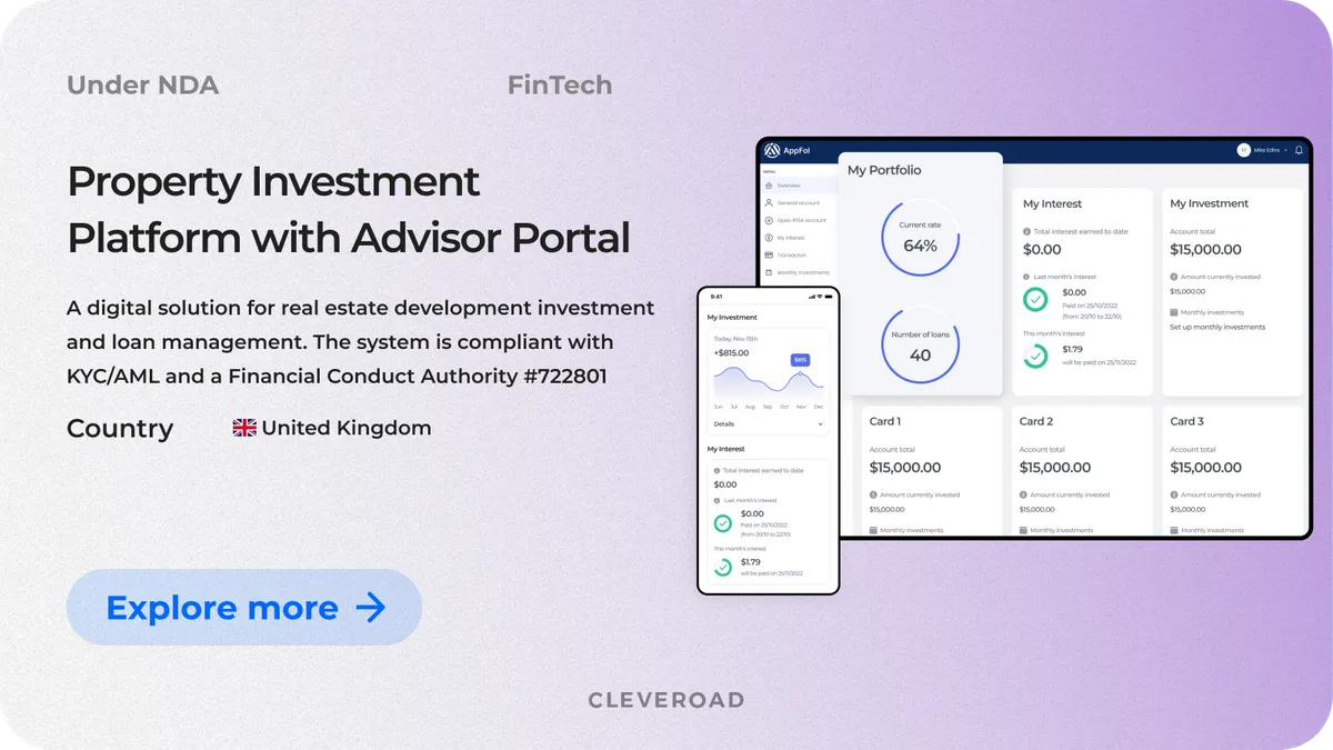 Platform for managing investment