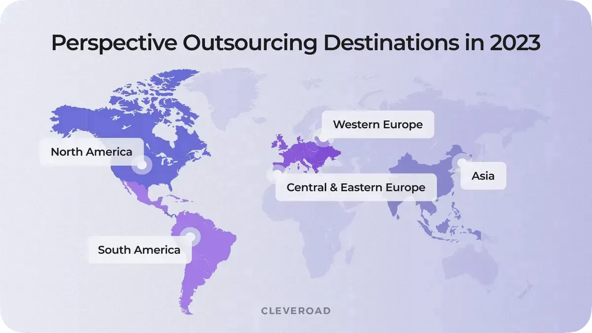 Popular destinations for outsourcing of 2025