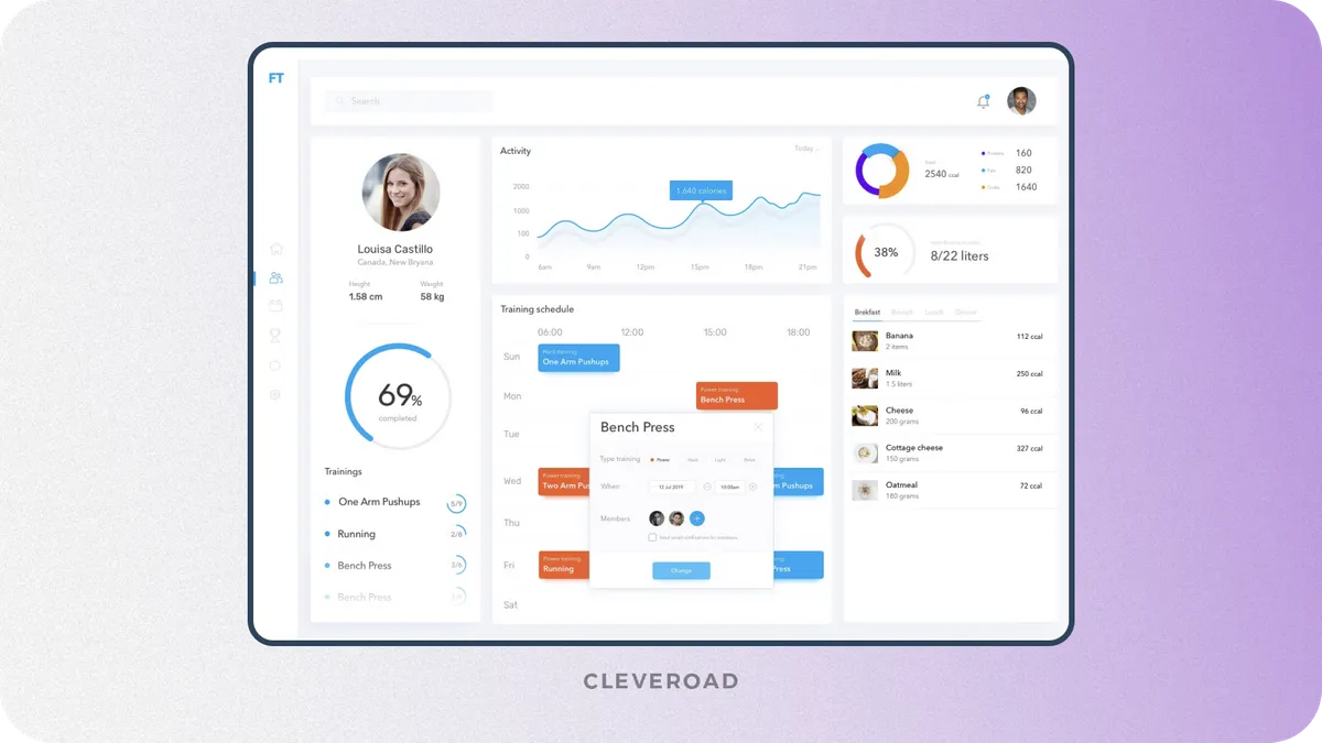 Training CRM by Cleveroad