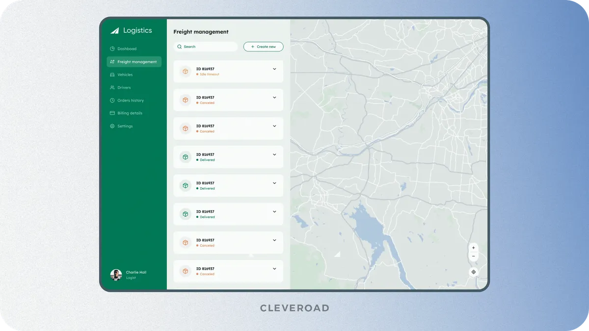 Transportation management system by Cleveroad