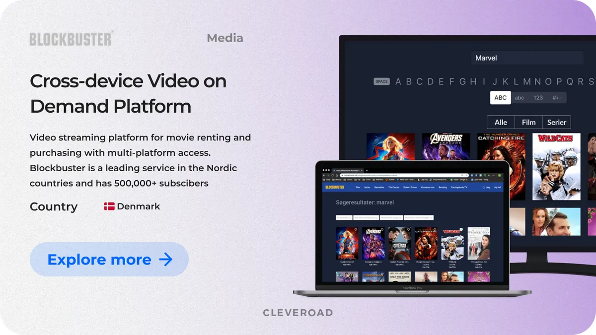 Video app by Cleveroad