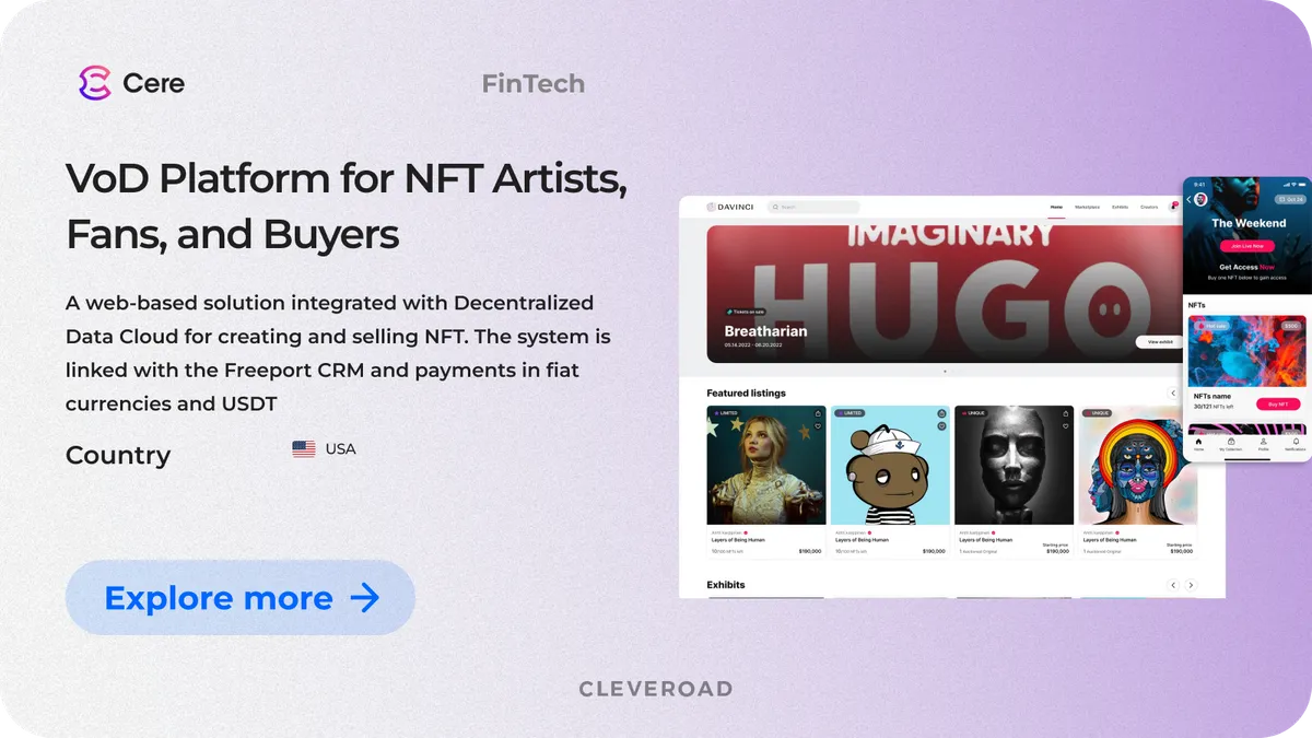 VoD Platform For NFT Artists