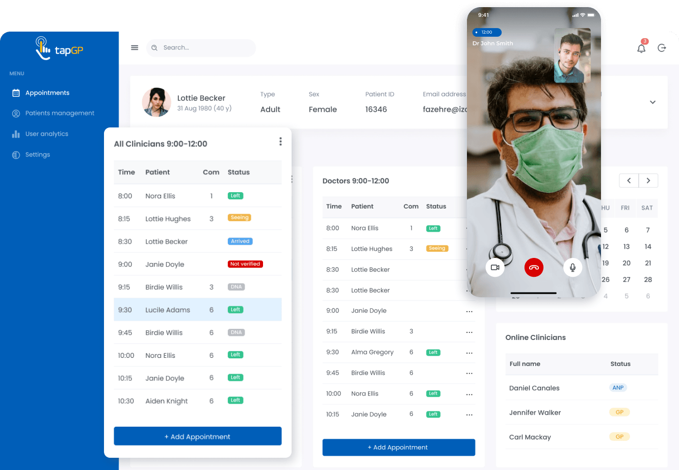A Telemedicine System for Appointments Management