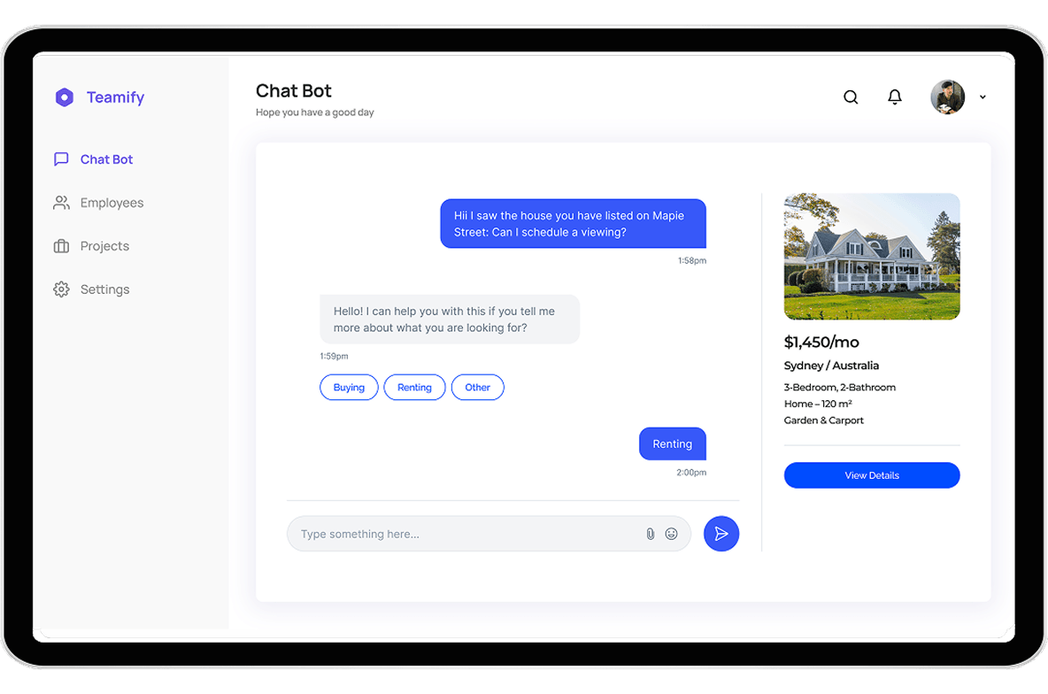 AI Chatbot for Real Estate Lead Qualification